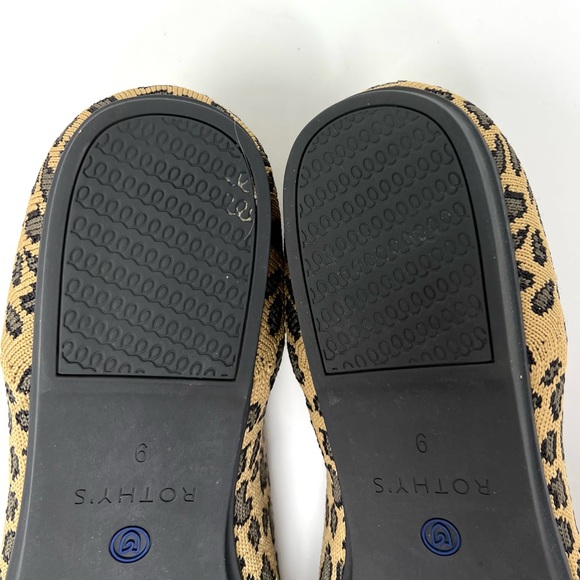 Rothy’s “The Loafer” Leopard Animal Print Slip On Flat Loafers Size 9 - Picture 8 of 9